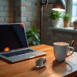 καφέ αχάτης στο χώρο εργασίας με φυσικό κρυστάλλινο σπήλαιο που αντανακλά το φως κι ενεργοποιεί το 1ο τσακρα της βάσης – ριζικό και σου προσφέρει σταθερότητα και προστασία από τις εντάσεις του περιβάλλοντος. Ζώδιο : Δίδυμος