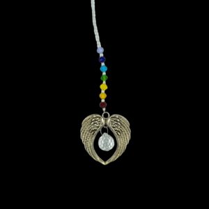 sun catcher angel κρυσταλλικό διακοσμητικό με φτερά αγγέλου